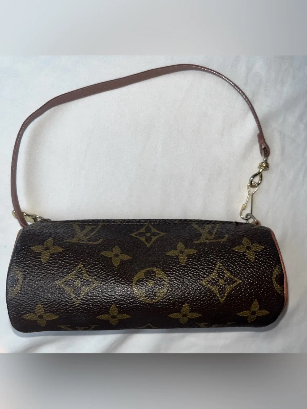 Louis Vuitton Monogram Papillon Pouch Brown authenticity certificate attached